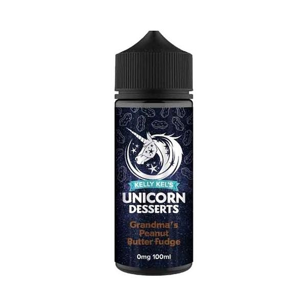 Kelly Kel's Unicorn Desserts- Grandma's Peanut Butter Fudge 100ml (Shortfill)