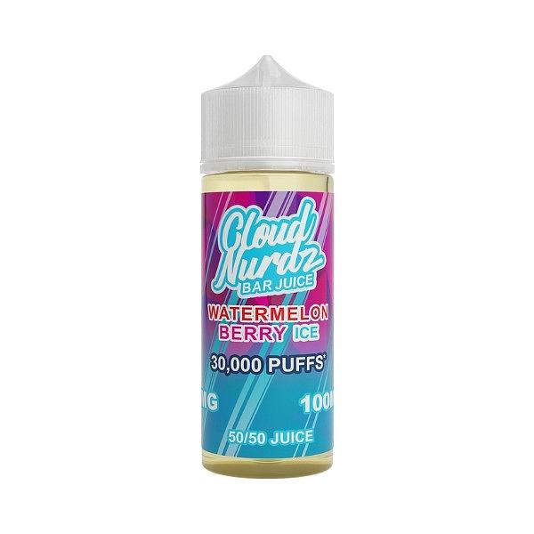 Cloud Nurdz - Ice Watermelon Berry 100ml (Shortfill) 0MG 100ml