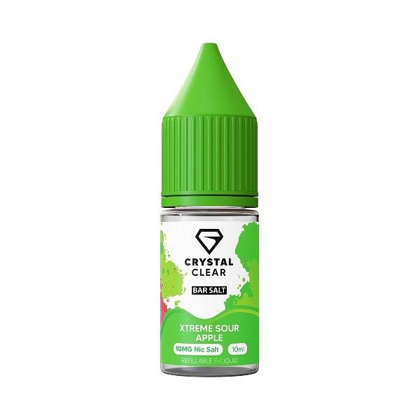 Crystal Clear Bar Salt - Xtreme Sour Apple 10ml (Nic Salt)