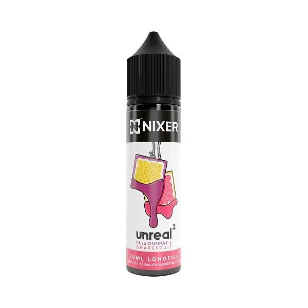 Nixer X Unreal 2 -  Passionfruit & Grapefruit 30ml (Longfill)