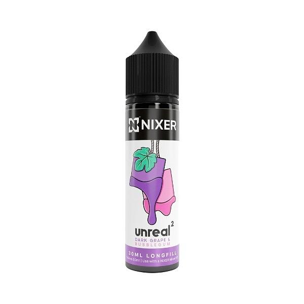 Nixer X Unreal 2 - Dark Grape & Bubblegum 30ml (Longfill)