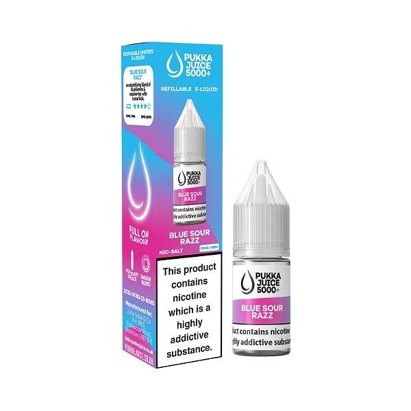 Pukka Juice 5000+ - Blue Sour Razz 10ml (Nic Salt)