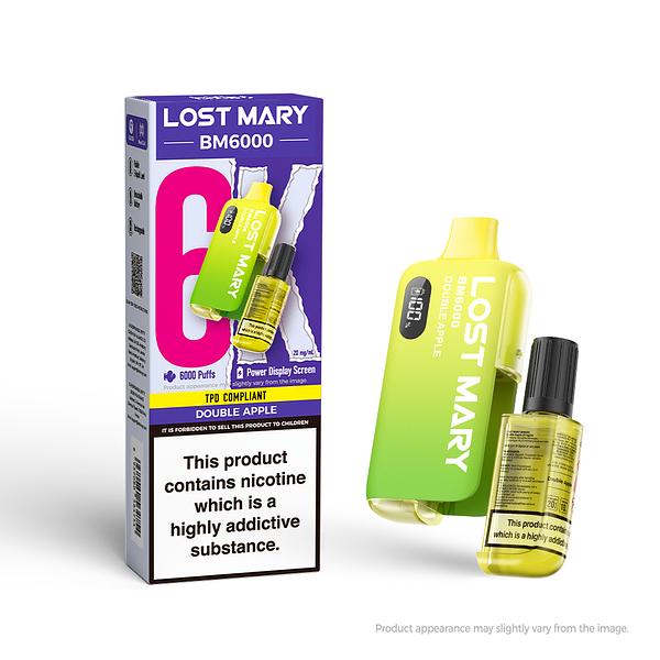 Lost Mary BM6000 Rechargeable Pod - Double Apple [20MG]