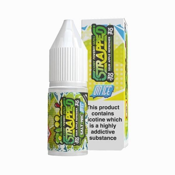 Strapped Salts On Ice - Sour Apple Refresher 10ml (Nic Salt)