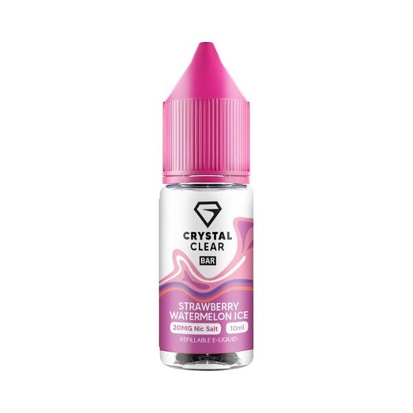 Crystal Clear Bar Salt - Strawberry Watermelon Ice 10ml (Nic Salt)