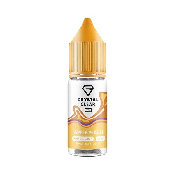 Crystal Clear Bar Salt - Apple Peach 10ml (Nic Salt) 10MG 10ml