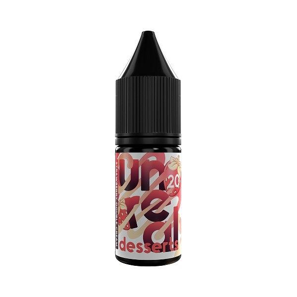 Unreal Desserts  - Strawberry Double Cream 10ml (Nic Salt) 10MG 10ml