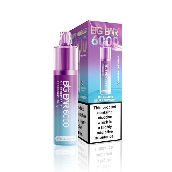 Feoba Big Bar 6000 Rechargeable Pod - Blueberry Sour Raspberry [20MG]