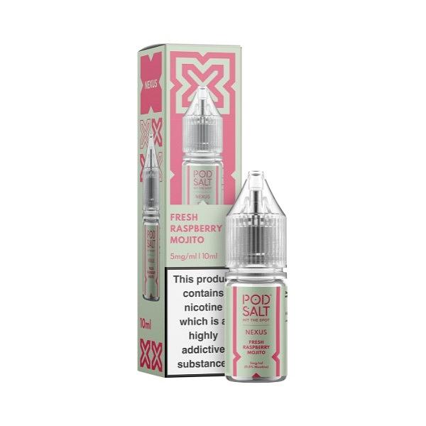 Pod Salt Nexus - Fresh Raspberry Mojito 10ml (Nic Salt) 5MG 10ml