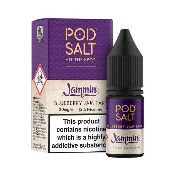 Pod Salt Fusion -  Blueberry Jam Tart 10ml (Nic Salt) 11MG 10ml