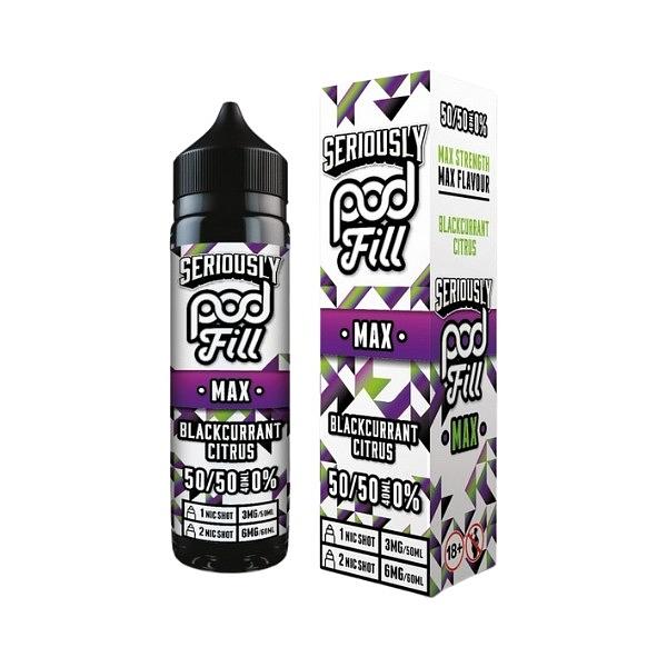 Seriously Pod Fill Max - Blackcurrant Citrus 40ml (Shortfill)