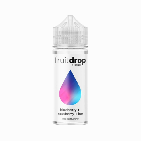 Fruit Drop E-liquid - Blueberry + Raspberry + Ice 100ml (Shortfill)