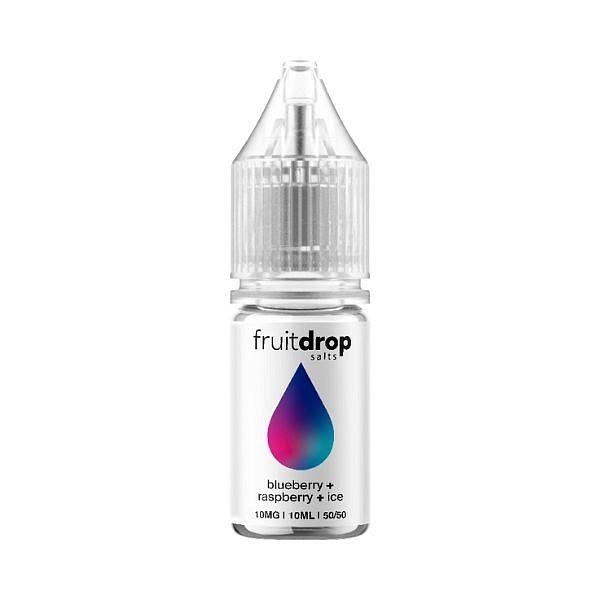 Fruit Drop Salts - Blueberry + Raspberry + Ice 10ml (Nic Salt)